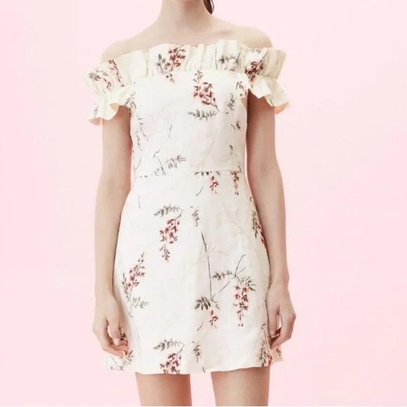 Rebecca Taylor Women's Off-The-Shoulder Ivie Fleur Embroidered Dress, Size 6 Rebecca Taylor Women's Off-The-Shoulder Ivie Fleur Embroidered Dress, Size 6